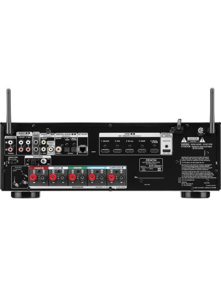 DENON AVR-S650H Receptor A / V de 5.2 canales x 75 Watts con HEOS