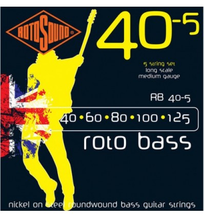 Cuerdas de Bajo RotoSound RB40-5