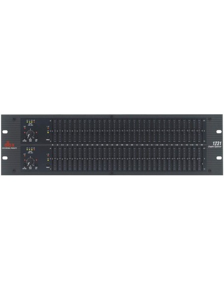 Ecualizador DBX 1231 doble canal de 31 bandas.