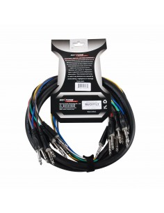 Roxtone MUC011L3 8-Ch Balanceado Serpiente 1/4 Trs Macho a macho TRS 1/4/3 M (9.84 Pies) 2